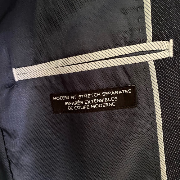 Kenneth Cole Navy Suit Blazer Jacket sz 42R - Picture 11 of 13